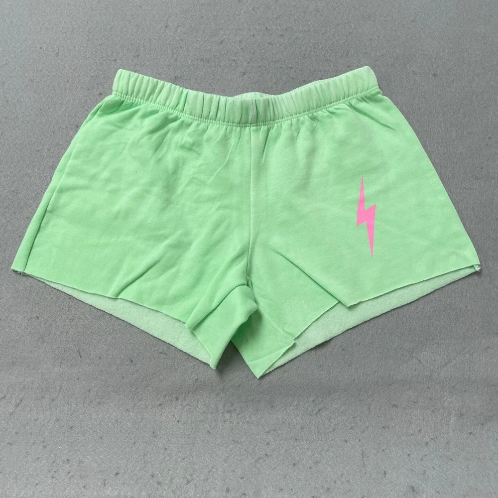 Firehouse Shorts Set Girls XL Kids Navy Gray Mint Green Star Lightning‎ Bolt 3pk